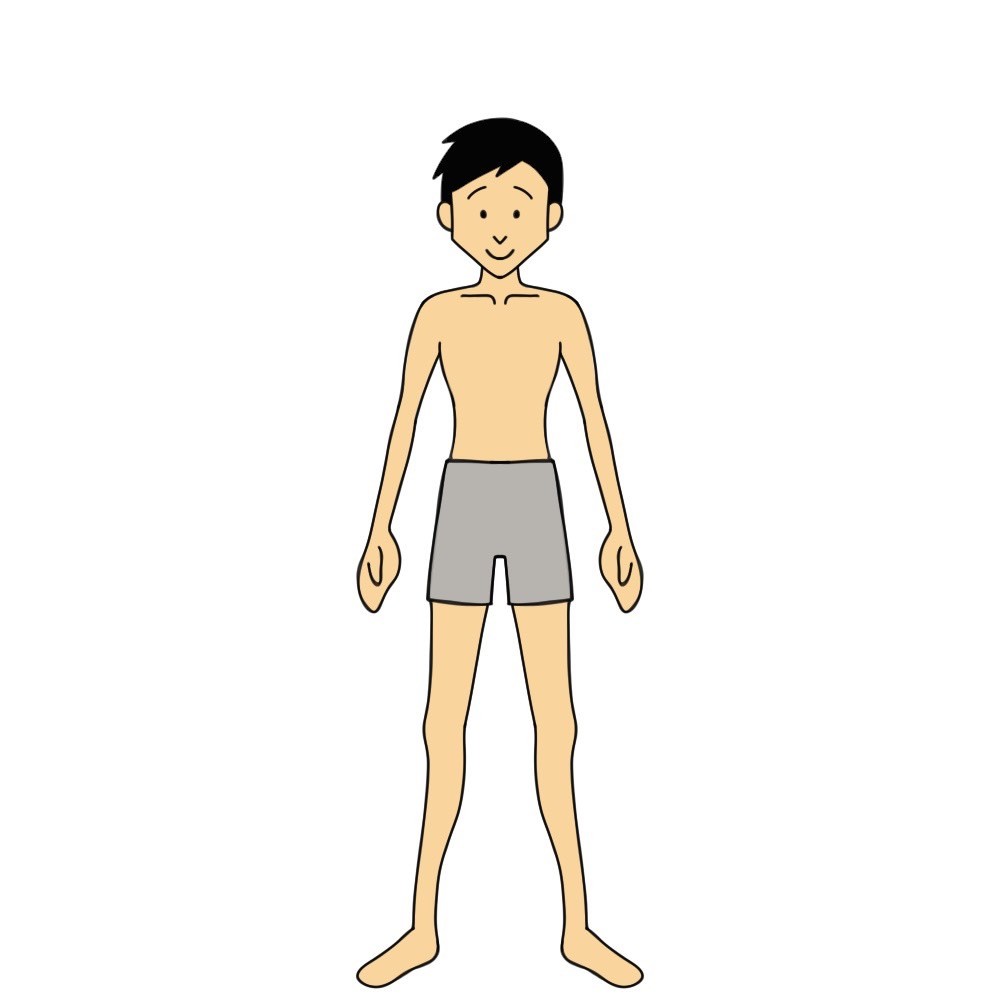BMI17の男性の見た目