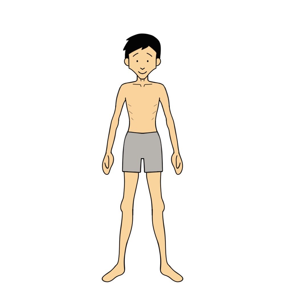 BMI15の男性の見た目