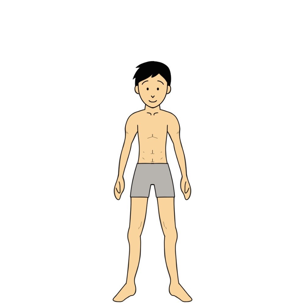 158センチ59キロの男性で体脂肪率15%未満の見た目は「持久系アスリート体型」