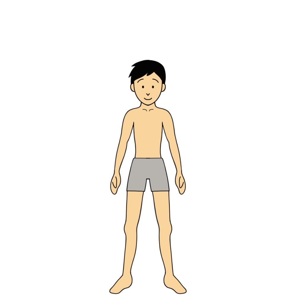 158センチ48キロ男性の見た目