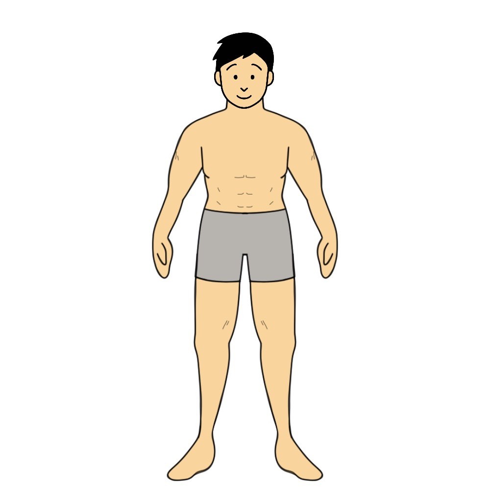 182センチ96キロの男性で体脂肪率15%未満の見た目は「瞬発系アスリート体型」