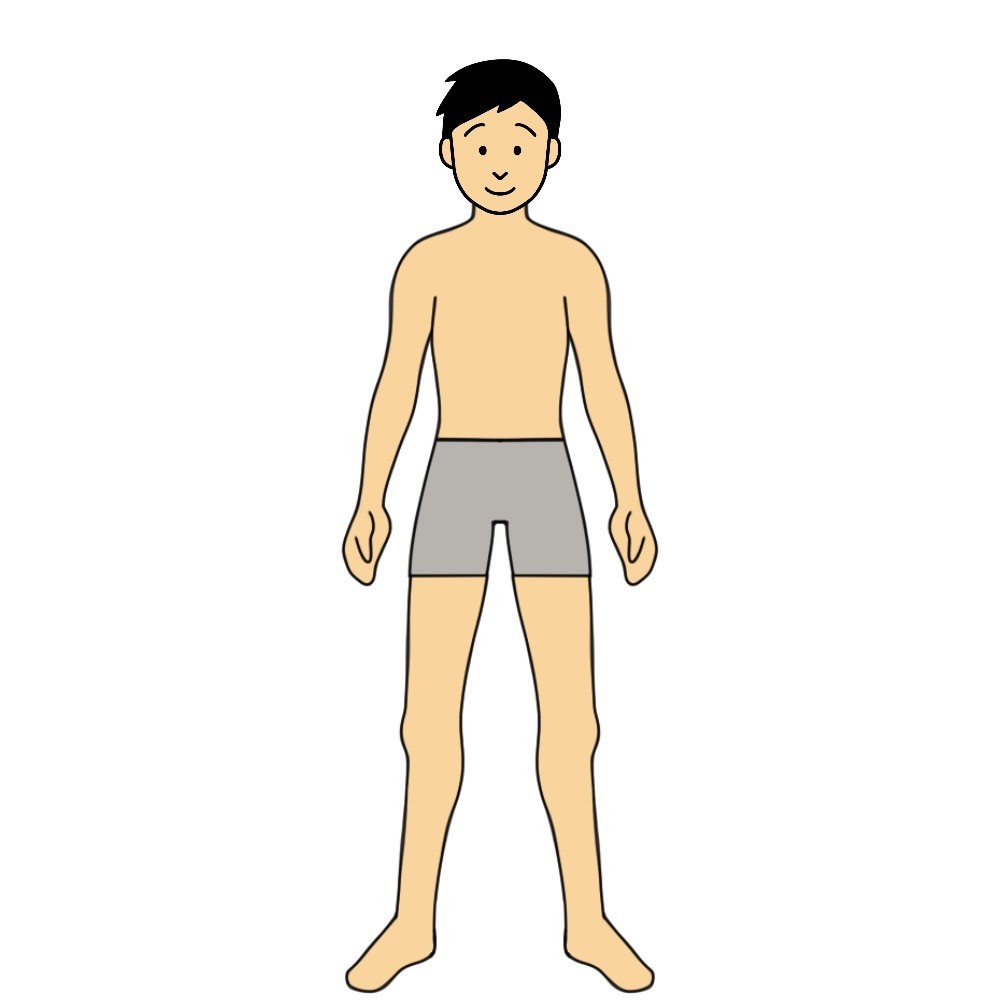 182センチ82キロの男性で体脂肪率15%以上20%未満の見た目は「標準体型」