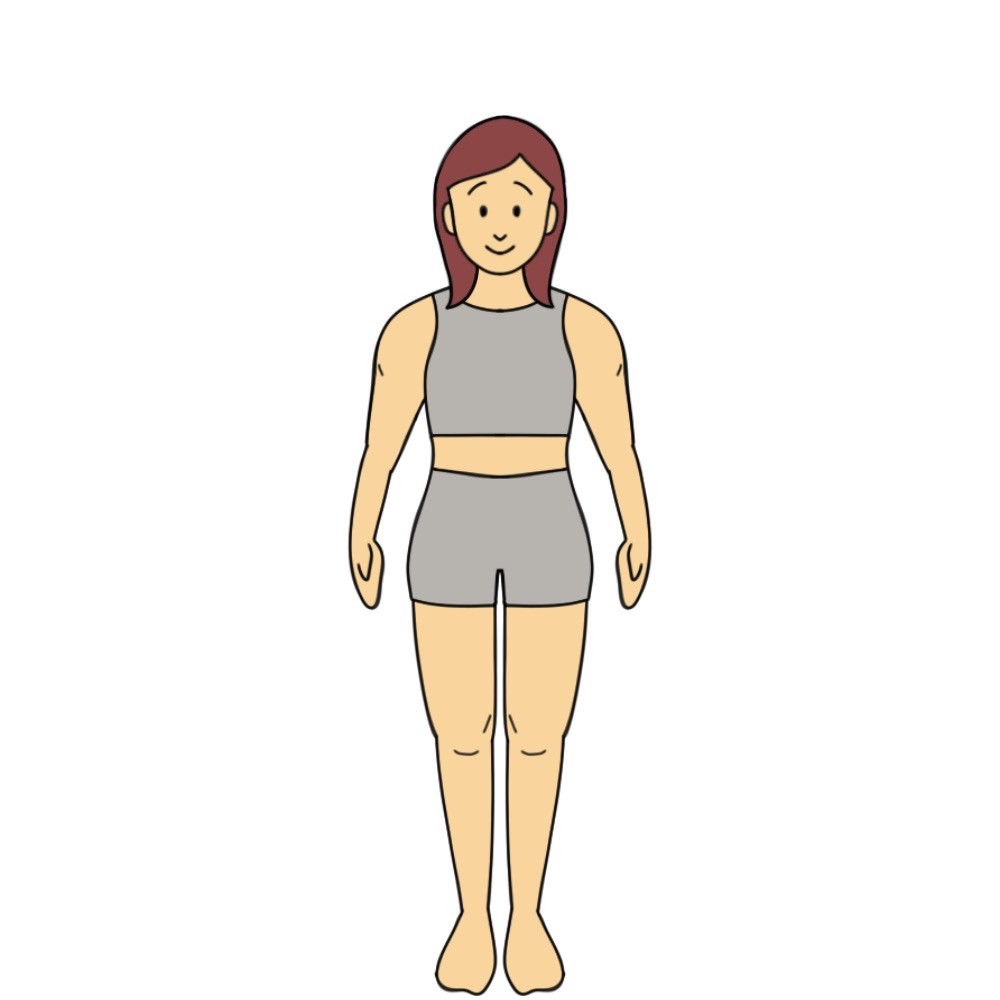 158センチ85キロの女性で体脂肪率19%未満の見た目は「瞬発系アスリート体型」