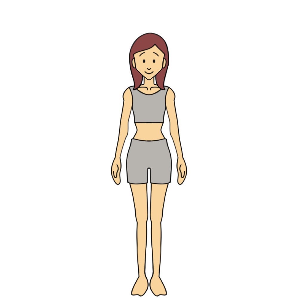 158cmのBMI16以上18.5未満の女性見た目