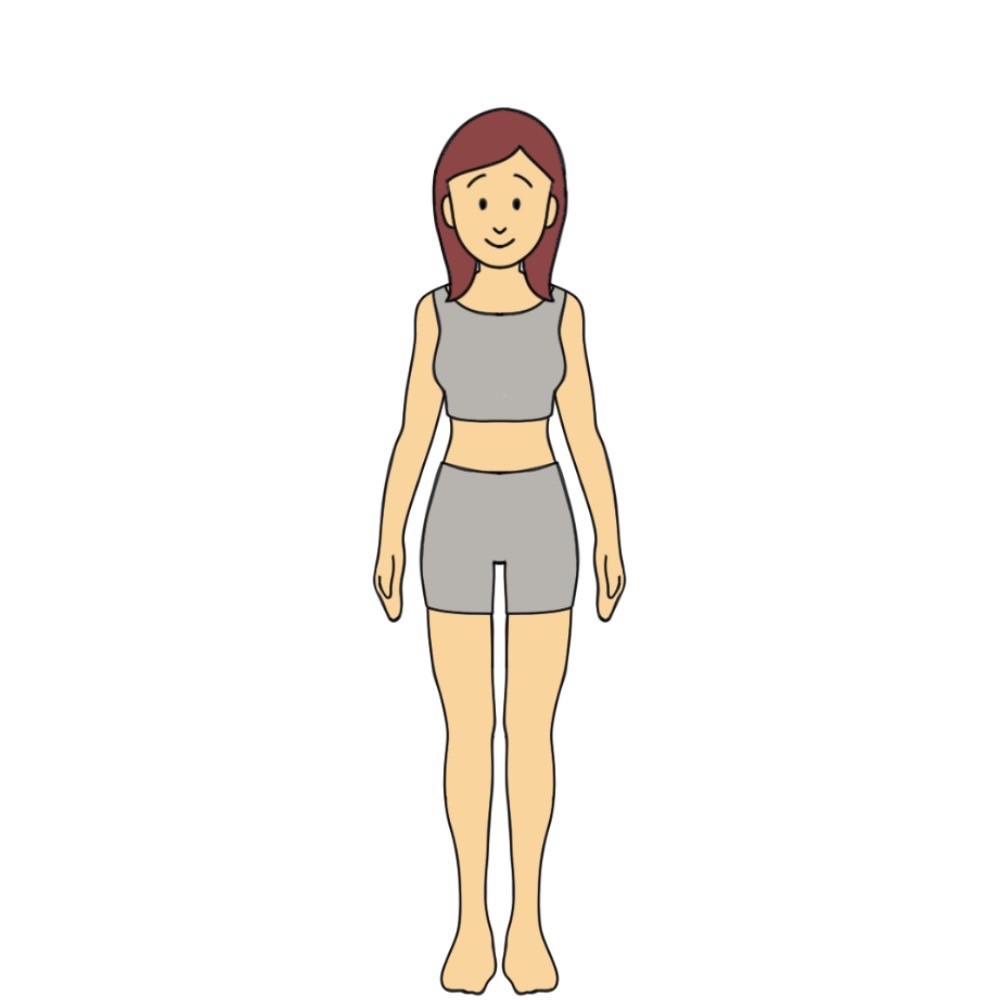 158cmのBMI18.5以上25未満の女性見た目