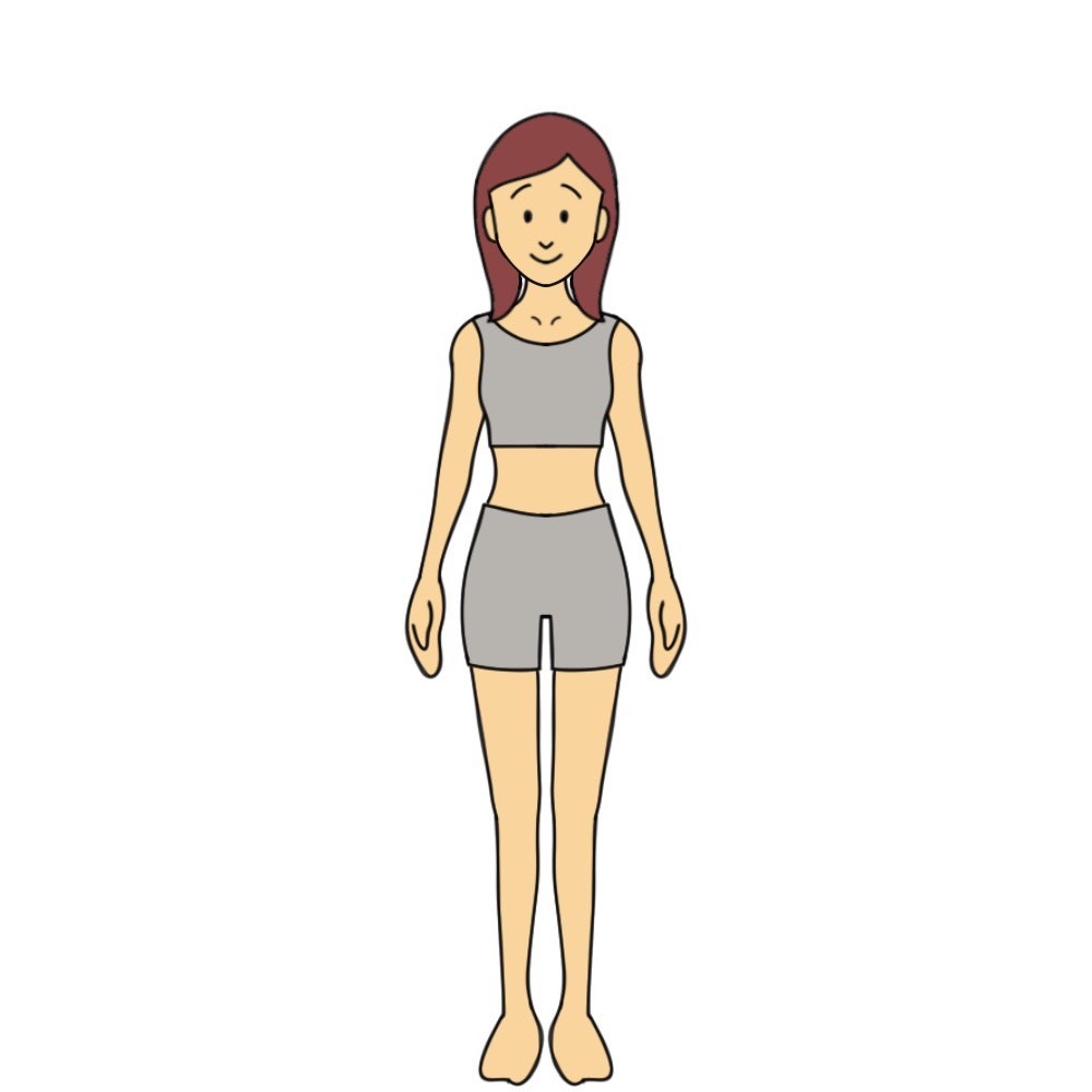 BMI20の女性の見た目