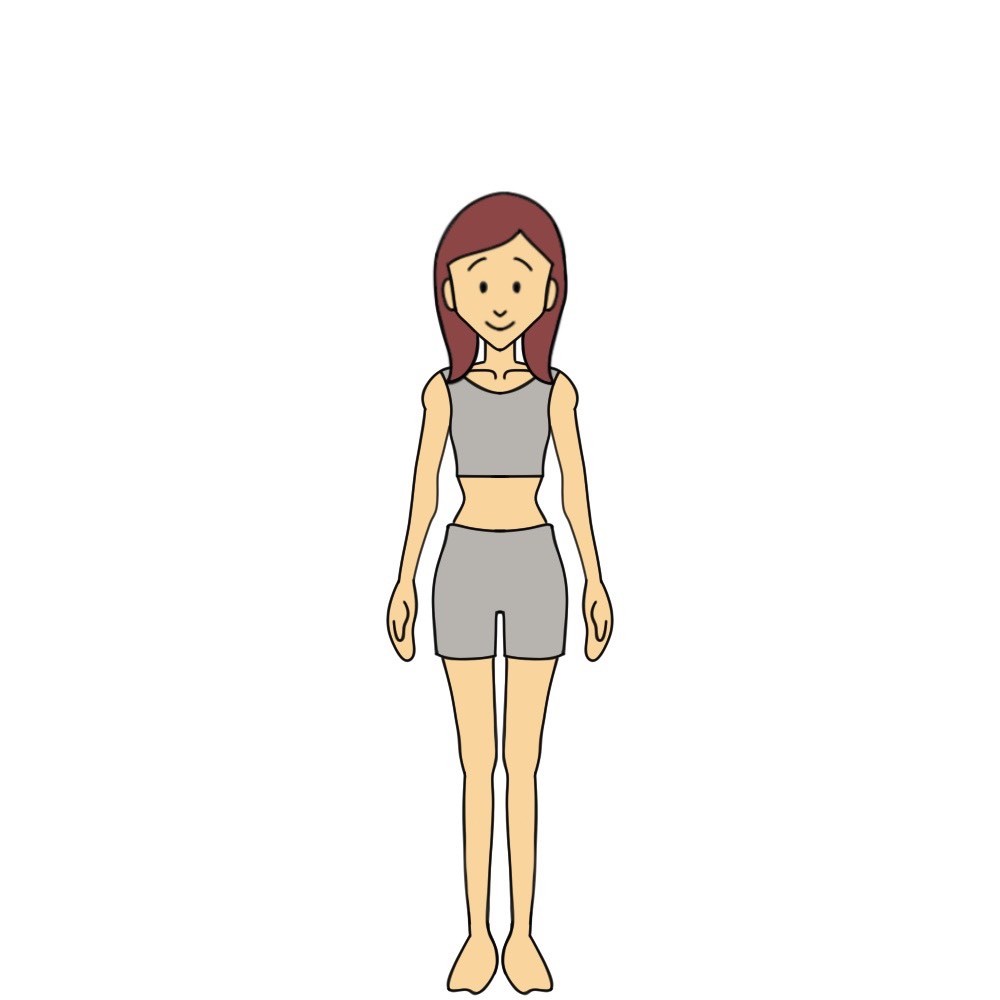 141cmのBMI16以上18.5未満の女性見た目