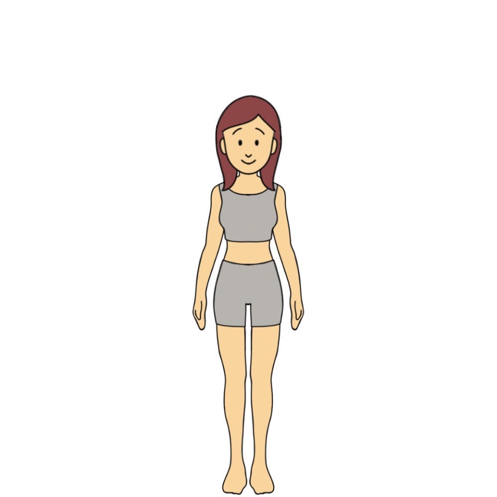 141cmのBMI18.5以上25未満の女性見た目