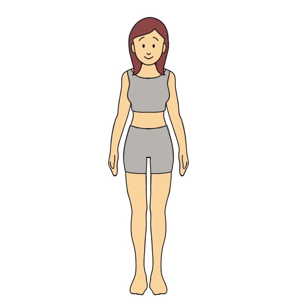 207cmのBMI18.5以上25未満の女性見た目